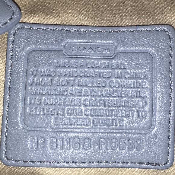 Coach Penelope Blue Leather Crossbody - Picture 6 of 9